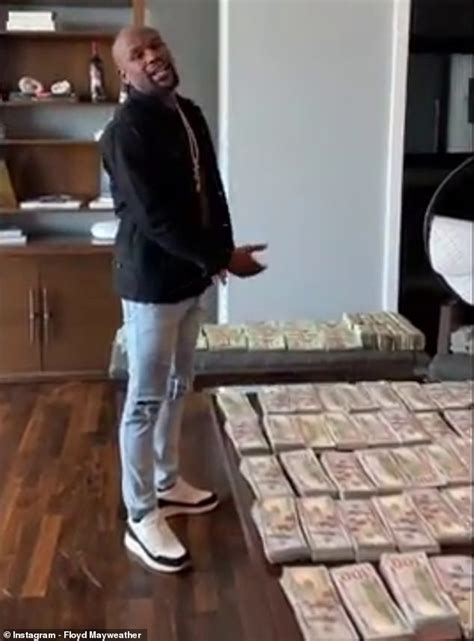 Floyd Mayweather flaunts 'biggest Chanel bag in the world'